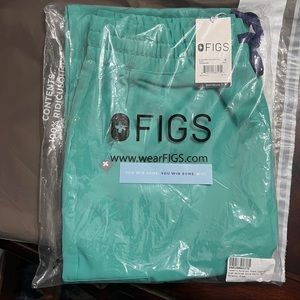 Figs Scrub pants surgical green Zamora high waisted medium new in bag
